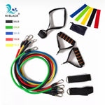 مجموعة أحزمة المقاومة مكونة من 11 قطعة لبناء جسم مثالي اينما كنتم