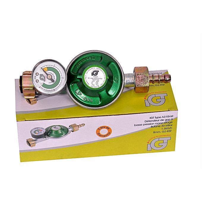 👊👌جهاز منظم ضغط الغاز IGT جهاز أمان مع مقياس ضغط